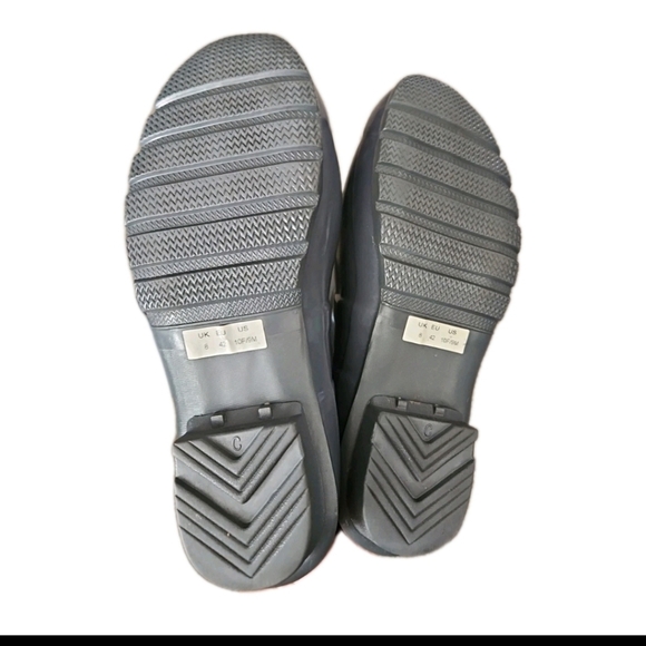 Hunter Womens Gray Original Tall Gloss Rain Boots Waterproof Stylish Boot 9 - Picture 7 of 13